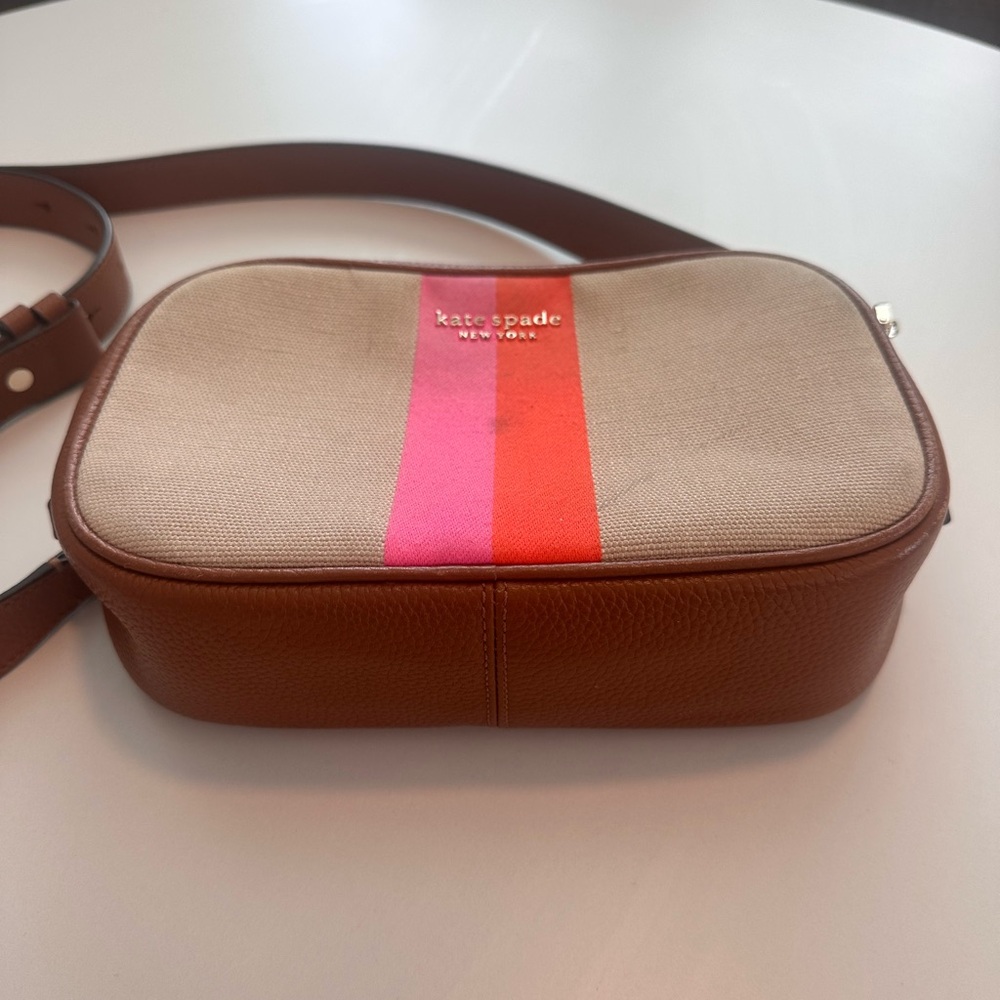 Kate Spade Astrid Striped Canvas Medium Crossbody - Picture 4 of 14